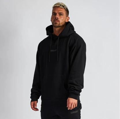Schwarzer Fitness Hoodie