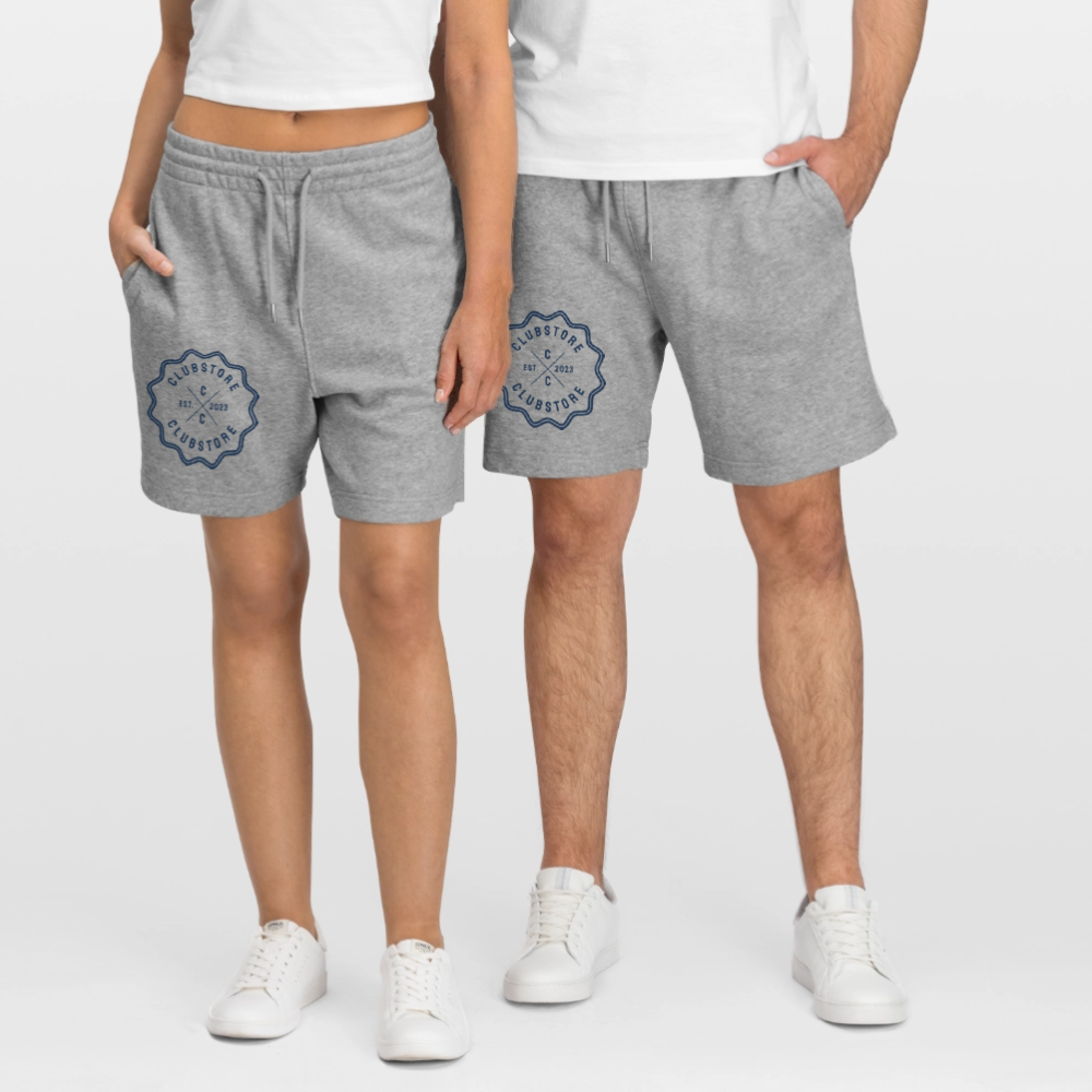 Unisex Joggingshorts - Grau meliert